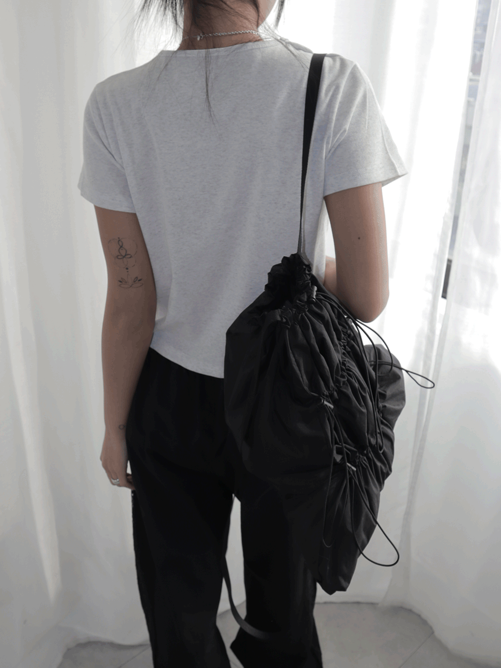string nylon backpack