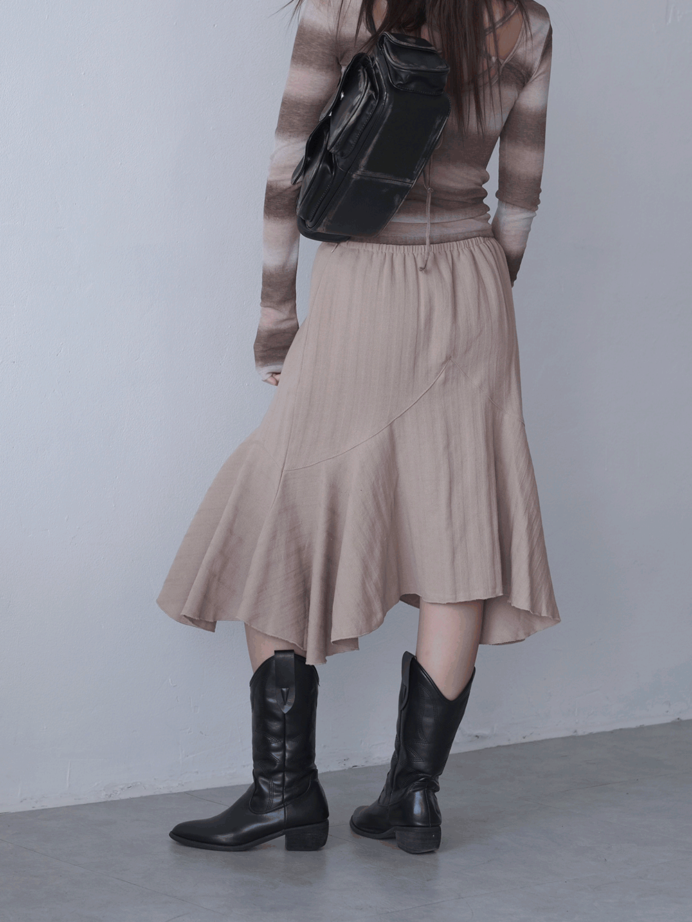 cotton bending flare skirts