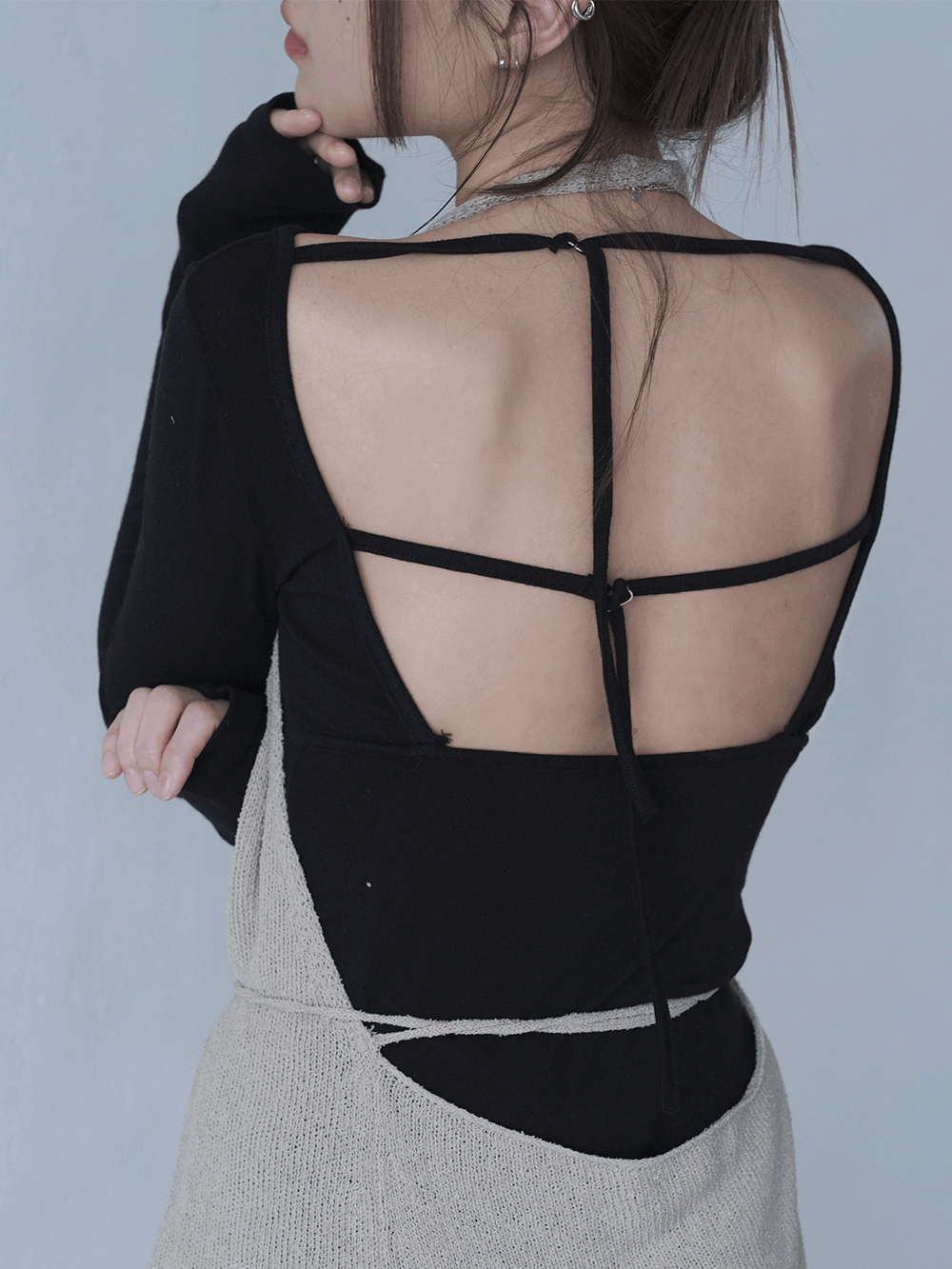 backless point strap  T